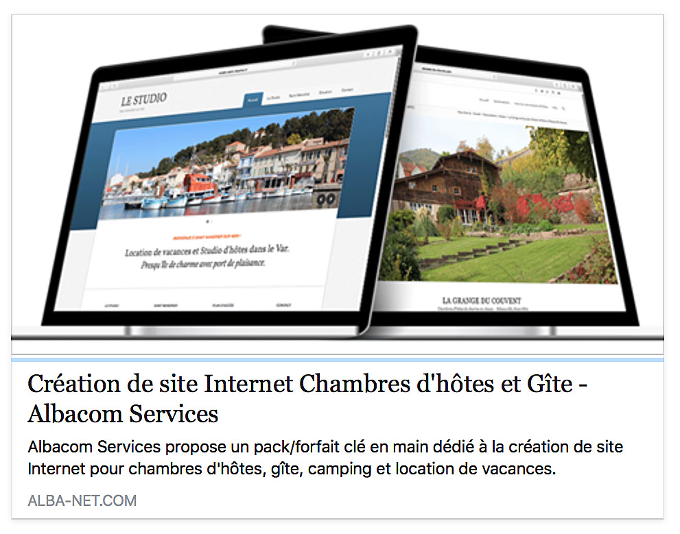 Conception, réalisation et maintenance de site Internet Wordpress pour chambres d’hôtes